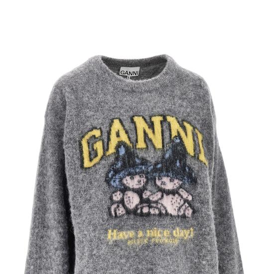 26FW 가니 니트웨어 A1150056 Grey - GANNI