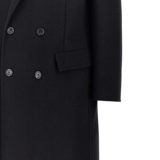 26FW 생로랑 코트 872369Y1O10 Black - SAINT LAURENT