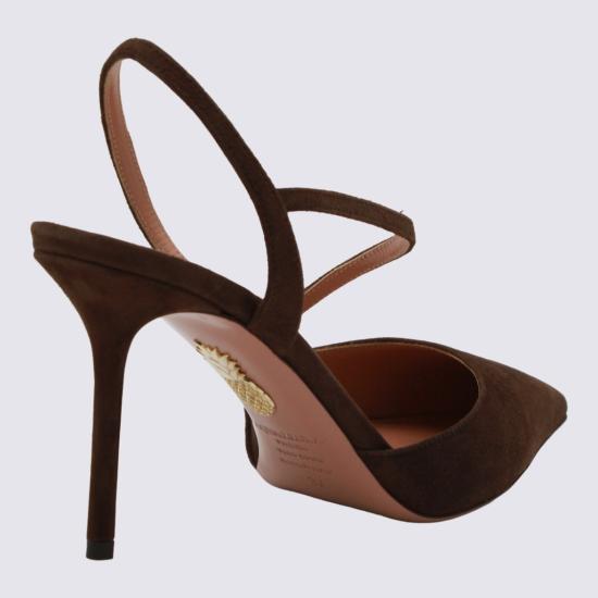 26FW 아쿠아주라 힐/펌프스 DYNMIDP0SUEESP Brown - AQUAZZURA
