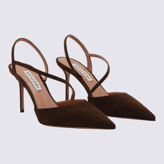 26FW 아쿠아주라 힐/펌프스 DYNMIDP0SUEESP Brown - AQUAZZURA