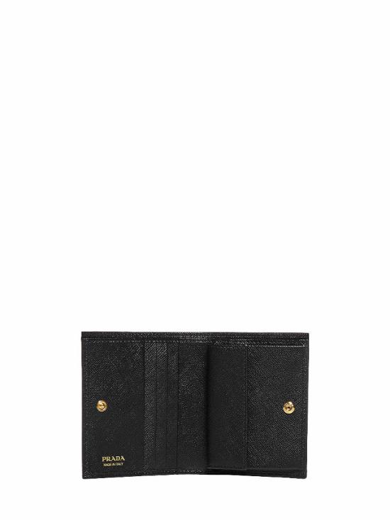 26FW 프라다 스몰 레더 월렛 1MV204QHHF0002 BLACK - PRADA