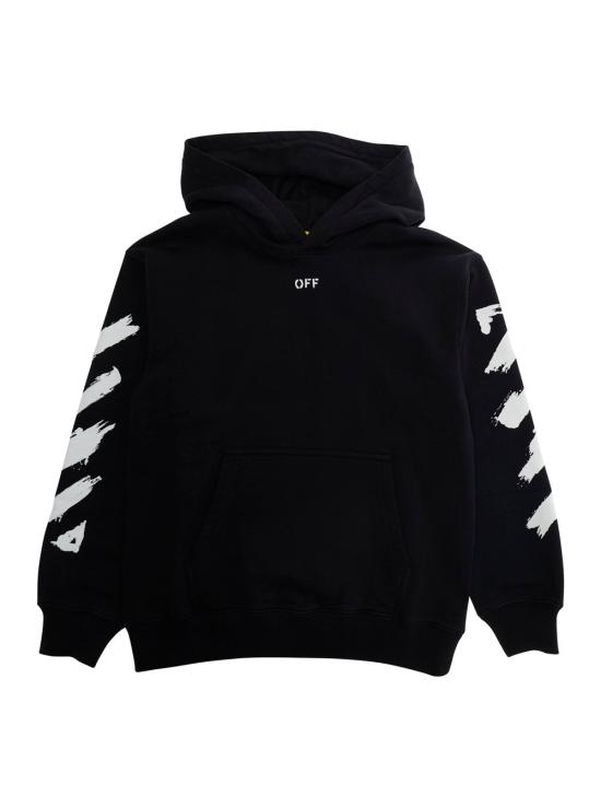 26SS 오프화이트 후드 티셔츠 44BBB001S26F0 BLACK