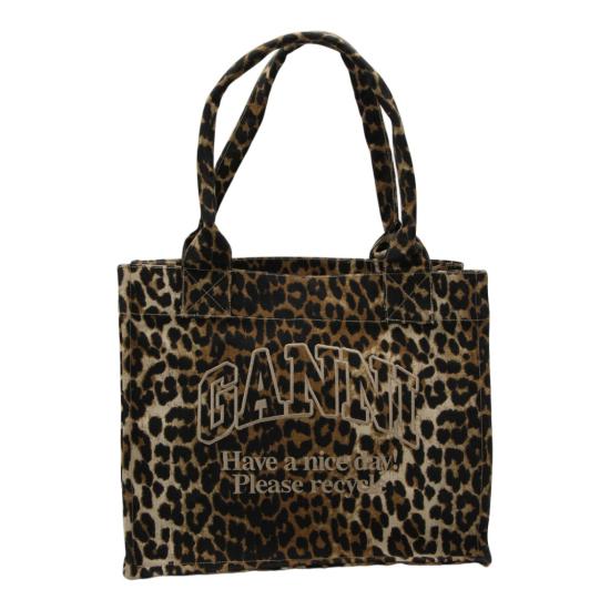 26FW 가니 라지 캔버스 토트백 A7179943 Brown