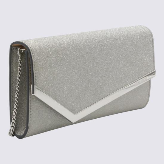 26FW 지미추 클러치/파우치 EMMIEIGTAA0009 Silver - JIMMY CHOO