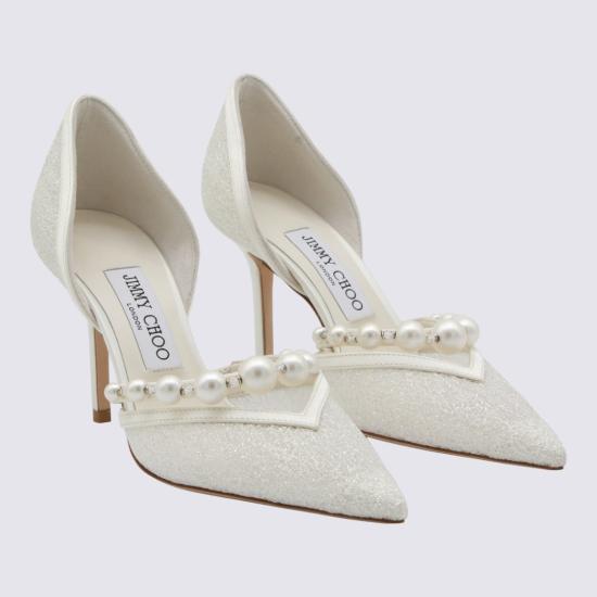 26FW 지미추 힐/펌프스 AURELIE85QKG000698 White - JIMMY CHOO