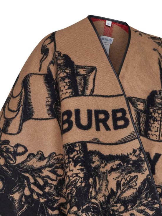 26FW 버버리 EKD 리버시블 체크 울 케이프 8074875 A7026 BEIGE - BURBERRY