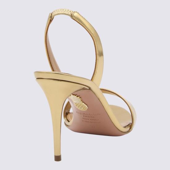 26FW 아쿠아주라 샌들 SNUMIDS0SSYSOG Gold - AQUAZZURA