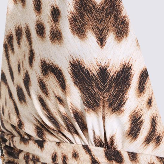 26FW 로베르토 카발리 원피스 XQT124LNT2400504 Brown - ROBERTO CAVALLI