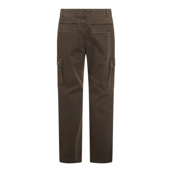  버버리 워싱 코튼 카고 팬츠 8105255C1764 Green - BURBERRY