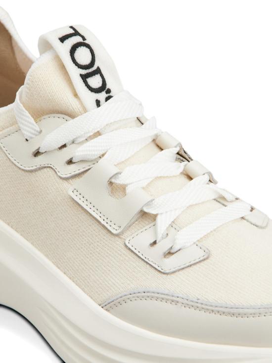 26FW 토즈 패브릭 레더 스니커즈 XXW81L0KD80V43 BG45 OFFWHITE DOM - TODS
