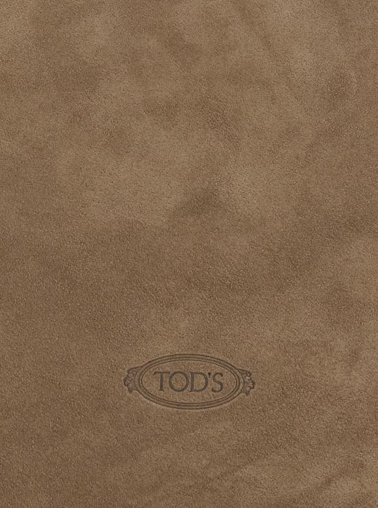  토즈 가방 가죽 지퍼 클로저 송아지 가죽 핸드백 베이지 - TODS