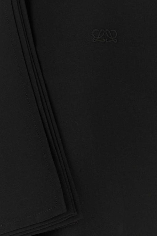  로에베 미디 스커트 울 스커트 블랙 - LOEWE