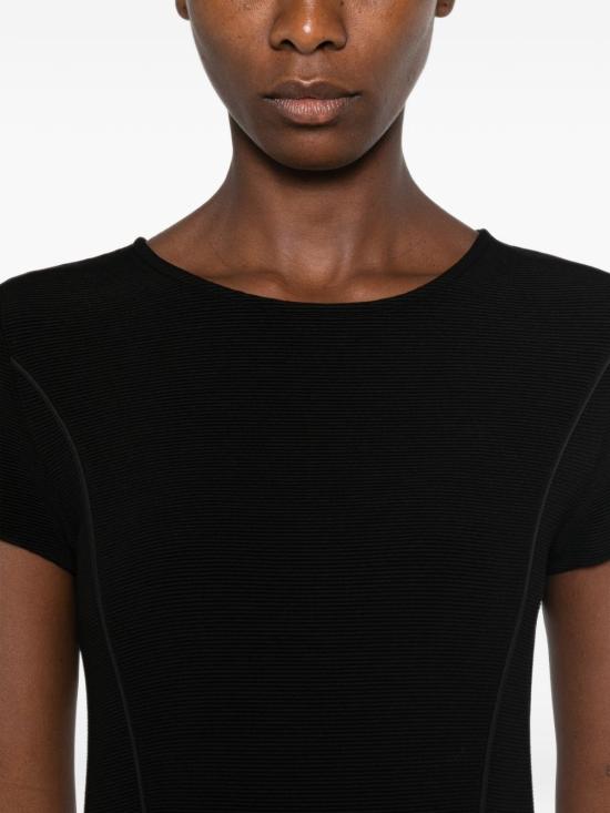 26FW 엠포리오 아르마니 미디 원피스 EW004706AF25834UC001 BLACK - EMPORIO ARMANI