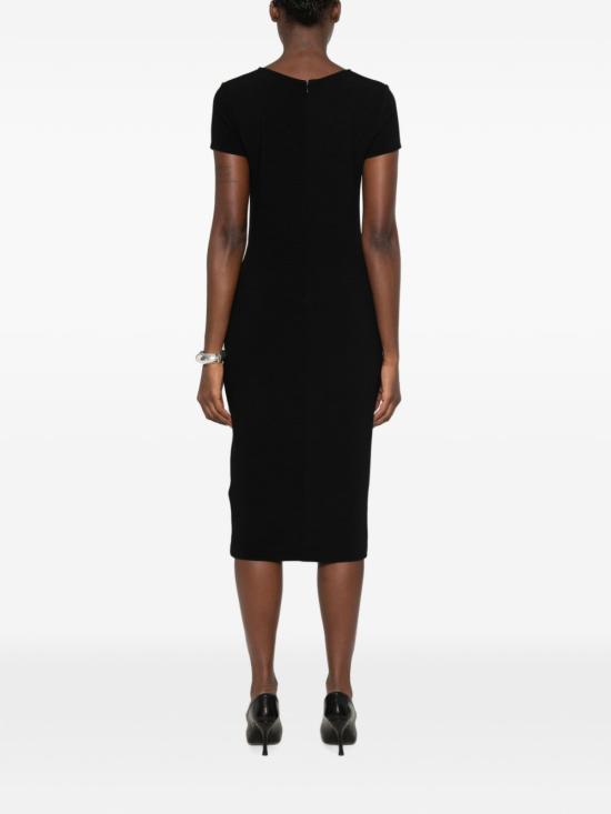 26FW 엠포리오 아르마니 미디 원피스 EW004706AF25834UC001 BLACK - EMPORIO ARMANI