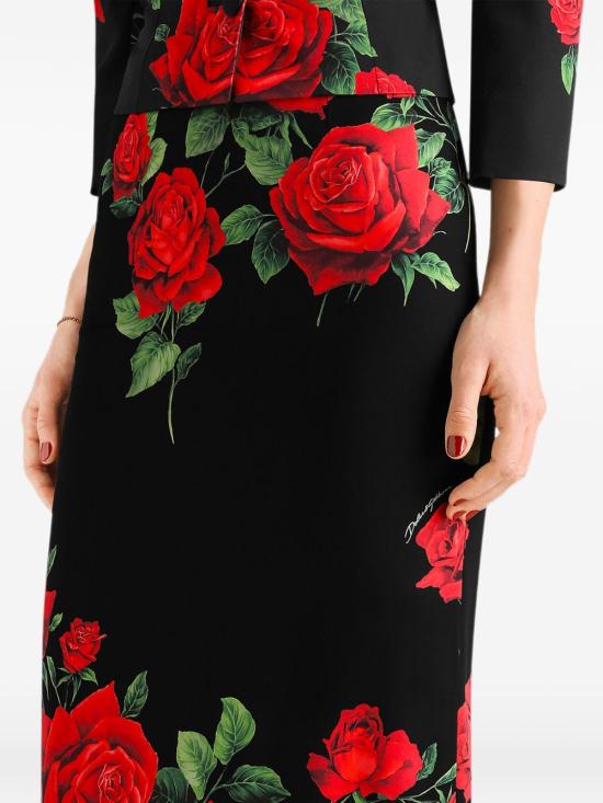 26FW 돌체앤가바나 롱 스커트 F4CSJTFSA9RHN6EJ BLACK - DOLCE & GABBANA