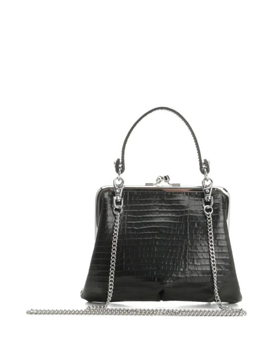 26SS 비비안웨스트우드 GRANNY FRAME, 그래니 프레임 메탈릭 숄더백 4B010006WL00C0N401 BLACK - VIVIENNE WESTWOOD