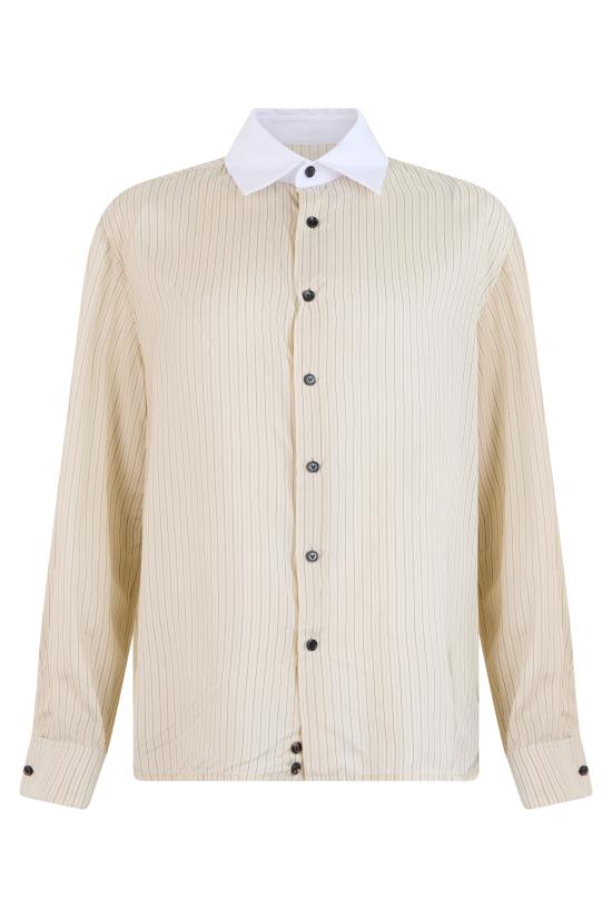 26FW 보테가베네타 셔츠 871471V6NF09231 Beige