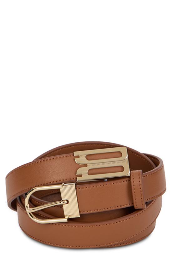 26FW 빅토리아 베컴 레귤러 벨트 B226AAC007525ADARKTAN brown