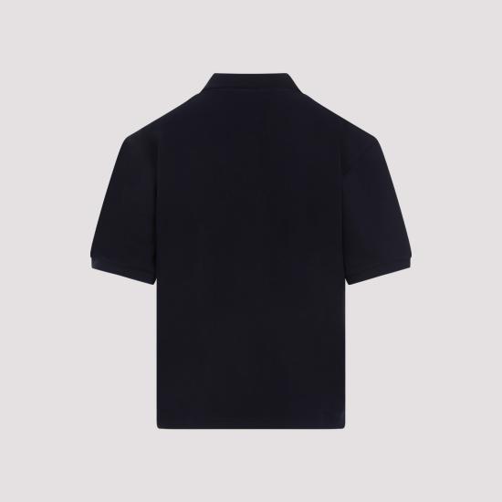  미우미우 로고 자수 폴로 셔츠 MJN535SOOO14RWF0008 blue - MIU MIU