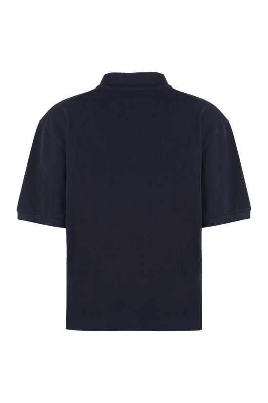  미우미우 로고 자수 폴로 셔츠 MJN535SOOO14RWF0008 blue - MIU MIU