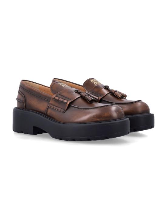 26FW 미우미우 로퍼 5D743E3KY8 F0038 BRUCIATO - MIU MIU