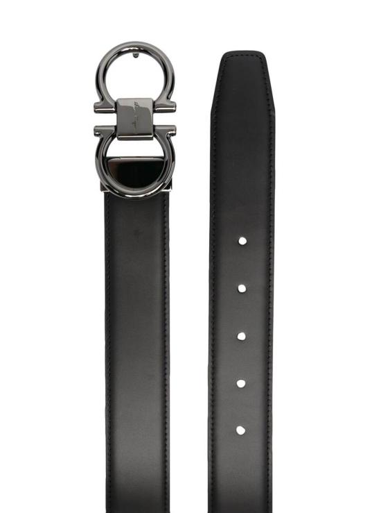  살바토레 페라가모 벨트 페라가모 양면 스무스 가죽  블랙/브라운 - SALVATORE FERRAGAMO