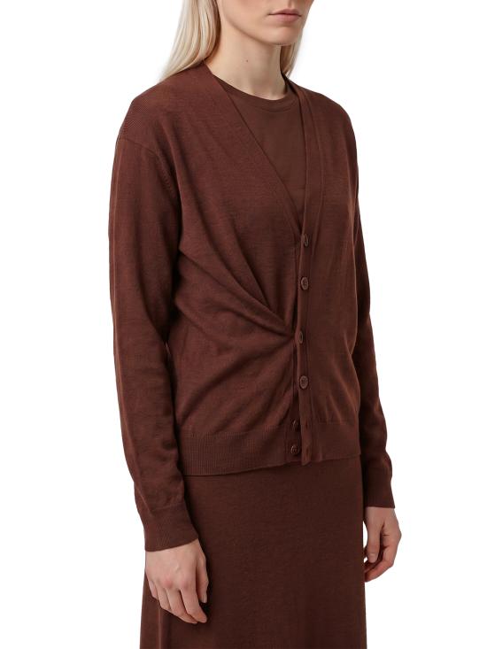 26FW 르메르 릴렉스 트위스트 가디건 PO0052LK1063 RE401 BROWN - LEMAIRE