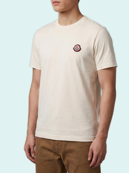 26FW 몽클레어 반팔 티셔츠 L20918C0004589B8Y 060 CREAM - MONCLER