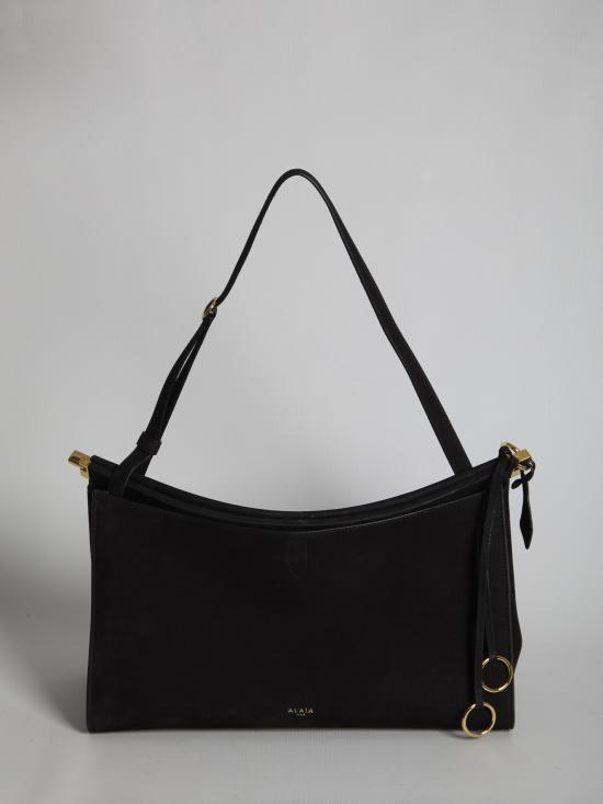 26FW 알라이아 르 클릭 포켓 35 누벅 숄더백 AA1L2038CA214 999 BLACK