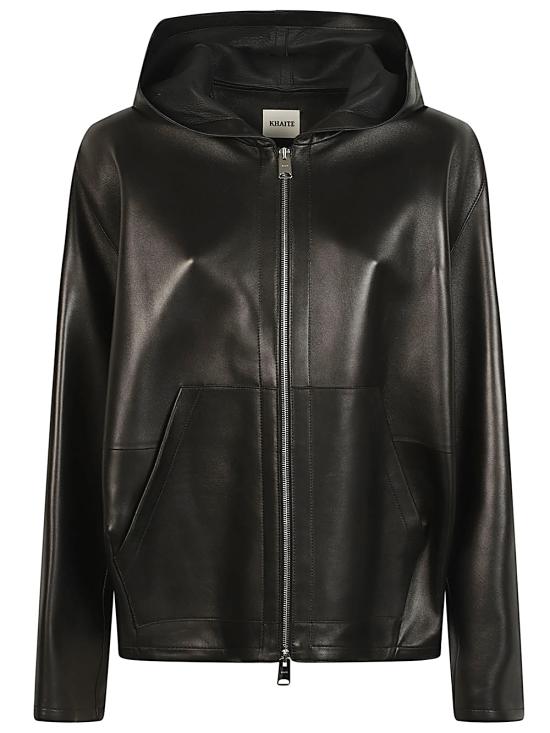 26FW 케이트 베일리 레더 집업 자켓 62421012200 BLACK