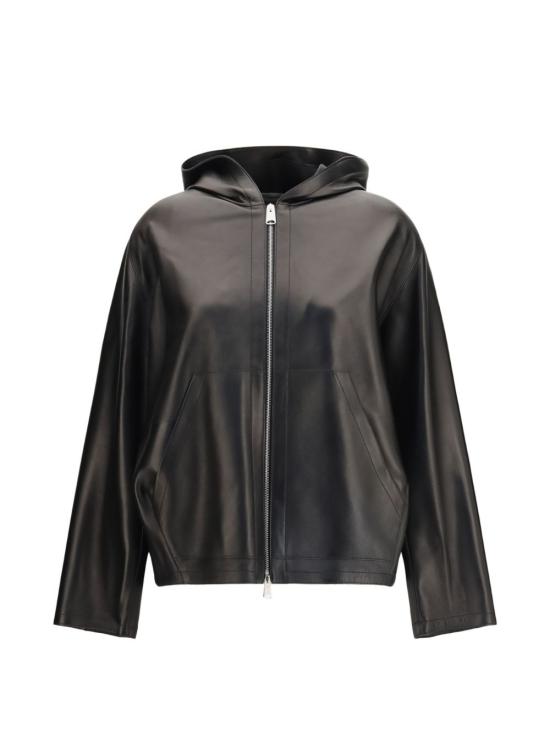 26FW 케이트 베일리 레더 집업 자켓 62421012200 BLACK - KHAITE