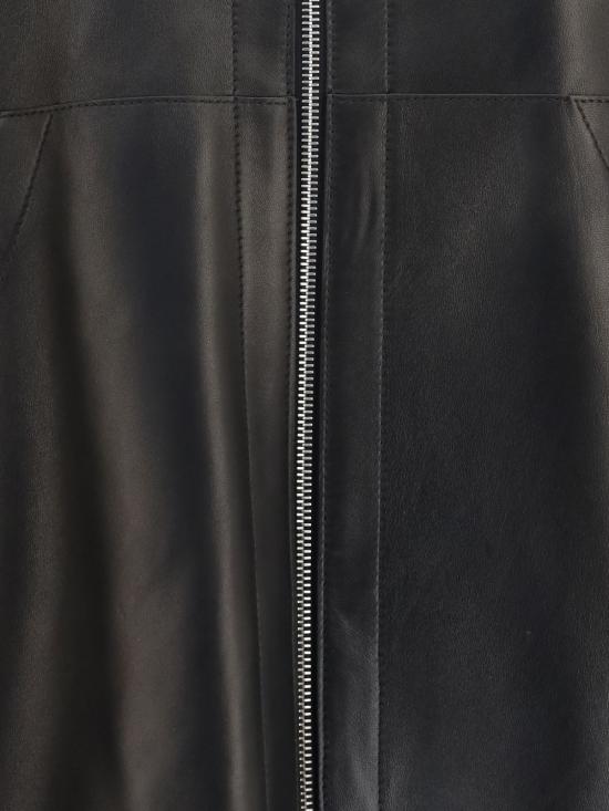26FW 케이트 베일리 레더 집업 자켓 62421012200 BLACK - KHAITE
