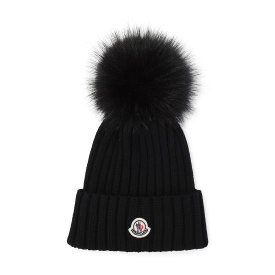 26FW 몽클레어 폼폼 울 비니 L20933B00039M1131999 BLACK