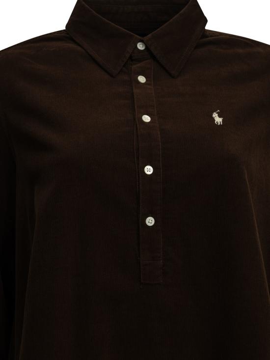 26FW 폴로 랄프로렌 미디 원피스 211B22153005DARKBROWN - POLO RALPH LAUREN