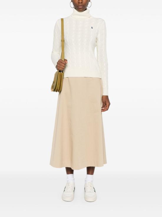 26FW 폴로 랄프로렌 울 캐시미어 케이블 니트 터틀넥 211888686012AUTHENTICCREAM WHITE - POLO RALPH LAUREN