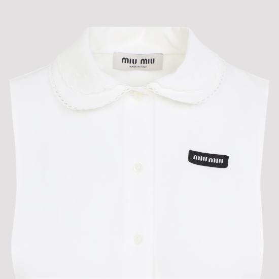 26FW 미우미우 미디 원피스 MF6425SOOO163M F0009 WHITE - MIU MIU