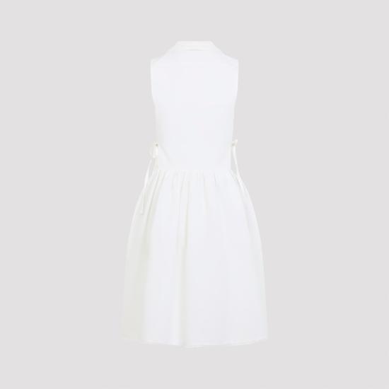26FW 미우미우 미디 원피스 MF6425SOOO163M F0009 WHITE - MIU MIU