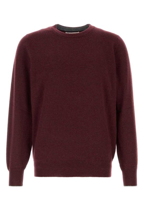 26FW 브루넬로 쿠치넬리 스웨터 MQS00100 CFH34 BURGUNDY
