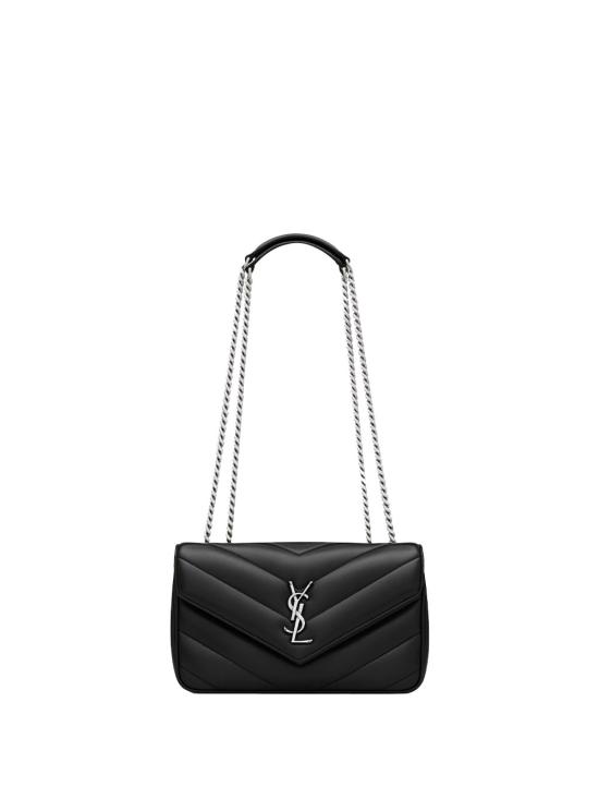 26FW 생로랑 루루 스몰 마테라쎄 램스킨 숄더백 801437AAE4Y 1000 BLACK