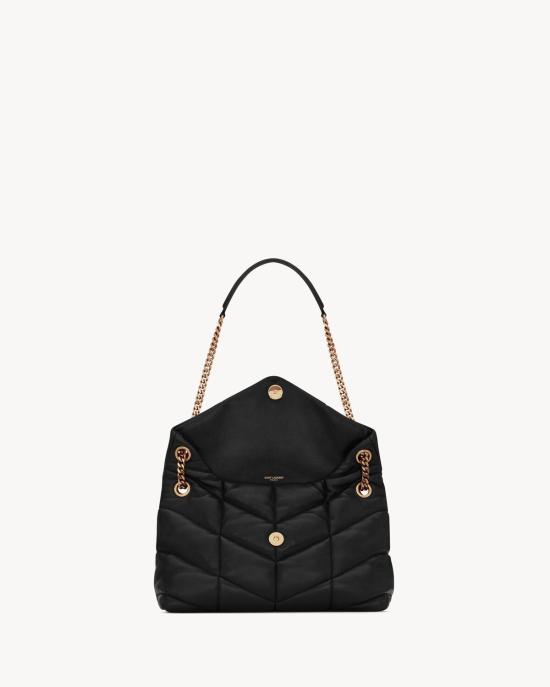 26FW 생로랑 루루 푸퍼 스몰 체인 백 5774761EL07 1000 BLACK - SAINT LAURENT