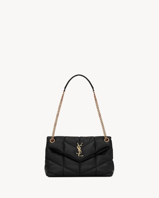26FW 생로랑 루루 푸퍼 스몰 체인 백 5774761EL07 1000 BLACK