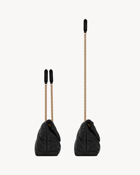 26FW 생로랑 루루 푸퍼 스몰 체인 백 5774761EL07 1000 BLACK - SAINT LAURENT