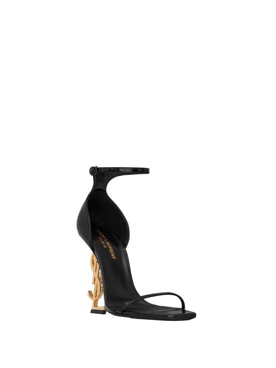 26FW 생로랑 오피움 샌들 페이턴트 5576621TV1A 1000 BLACK - SAINT LAURENT