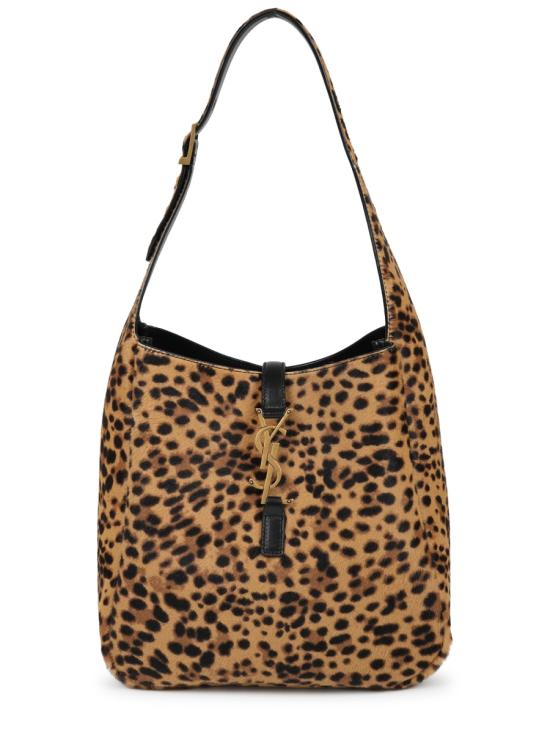 26FW 생로랑 Le 5 A 7 서플 스몰 포니 헤어 레더 숄더백 713938AAD0J 2790 ANIMAL PRINT