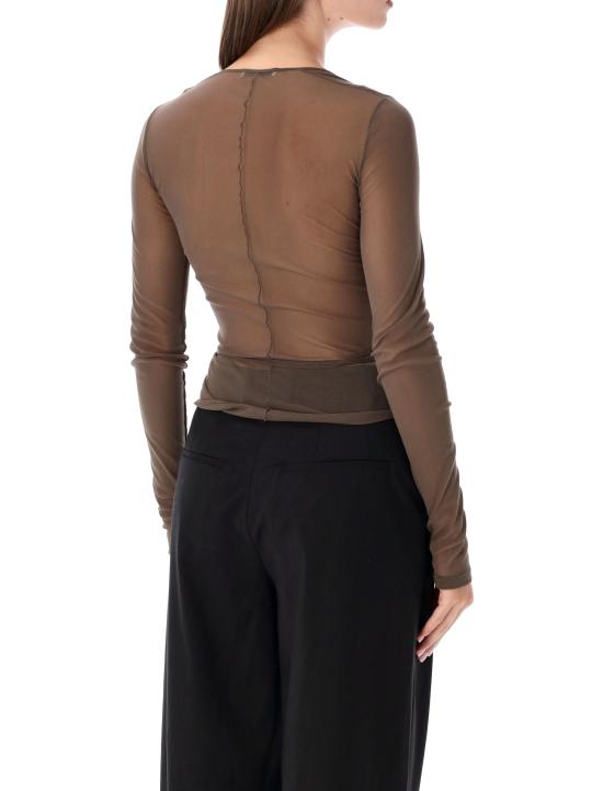 26FW 르메르 실크 티셔츠 TS0052LJ1070 BR423 CACAO - LEMAIRE