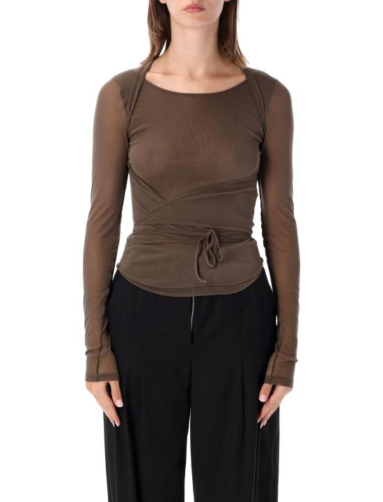 26FW 르메르 실크 티셔츠 TS0052LJ1070 BR423 CACAO