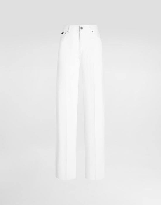 26FW 돌체앤가바나 스트레이트 팬츠 FTC79DG8PE9S9001 BLANCO