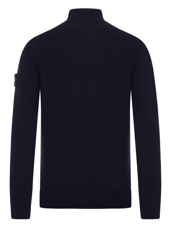 26FW 스톤 아일랜드 램스울 하프집 점퍼 램스울 하프집 점퍼 5100040S00A3V0020 AZUL MARINO - STONE ISLAND
