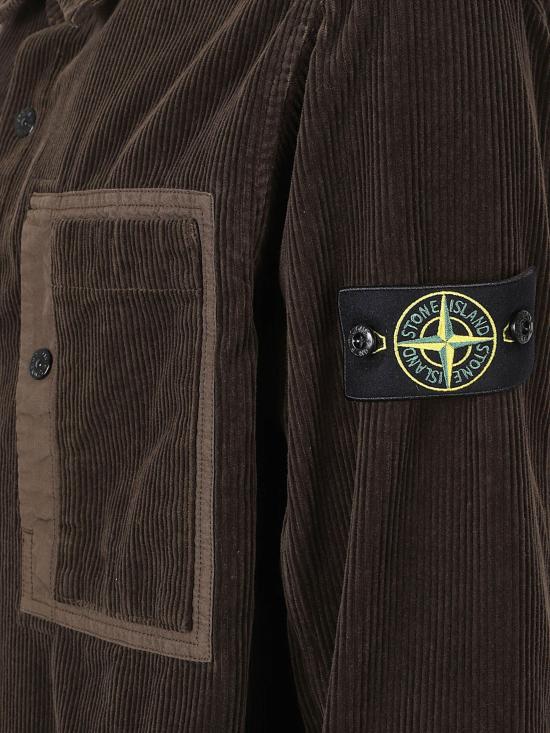 26FW 스톤 아일랜드 긴팔 셔츠 1200016S0212V0078 MARRON - STONE ISLAND