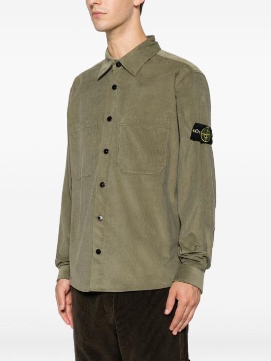 26FW 스톤 아일랜드 긴팔 셔츠 1200042S0144V005G VERDE - STONE ISLAND